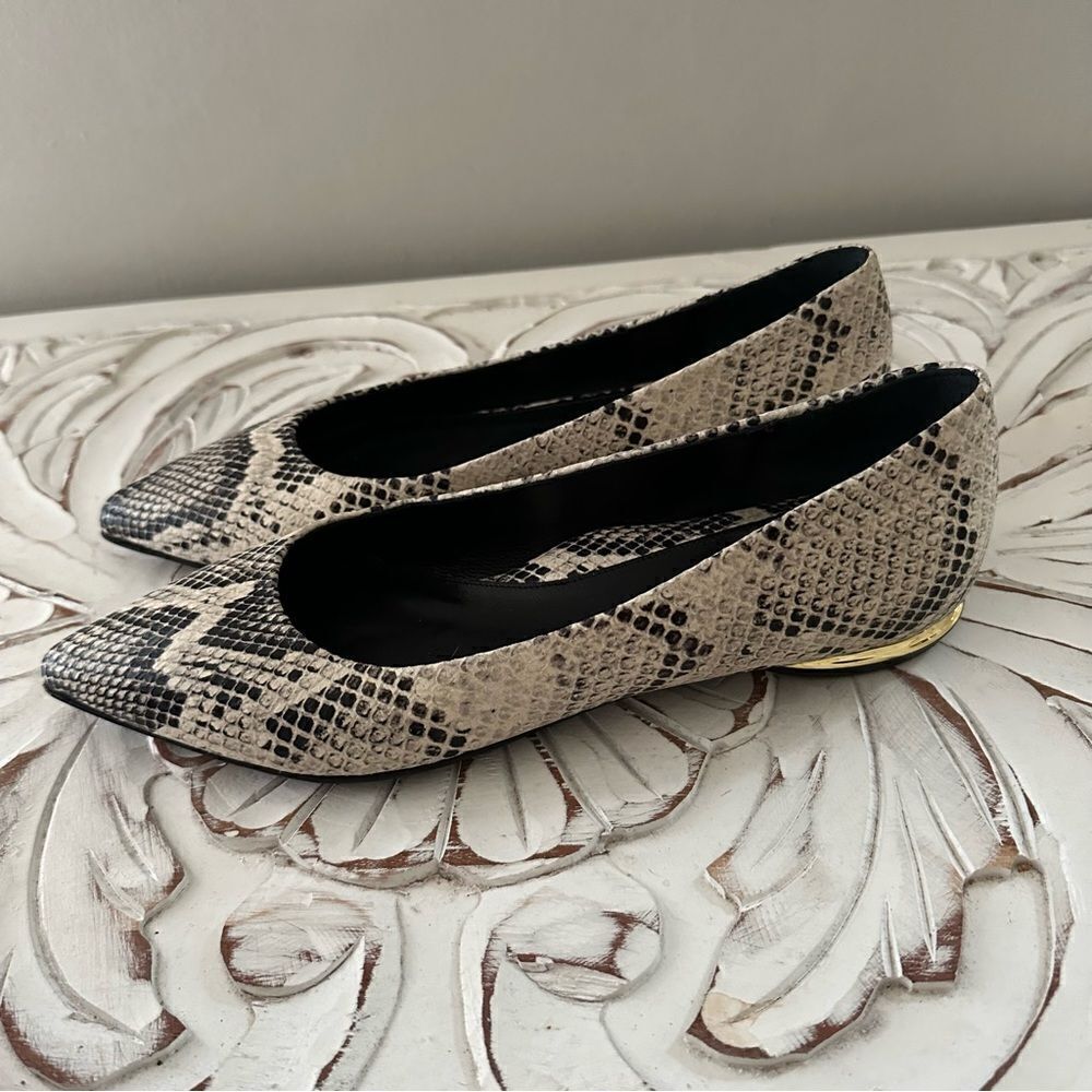 MARION PARKE Must Have Flat Python Snake Print Cl… - image 5